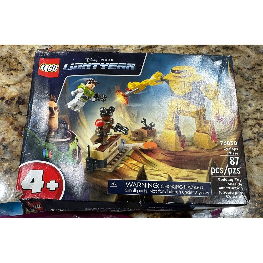 LEGO Disney and Pixar Lightyear Zyclops Chase 76830 Damaged Box PREOWNED